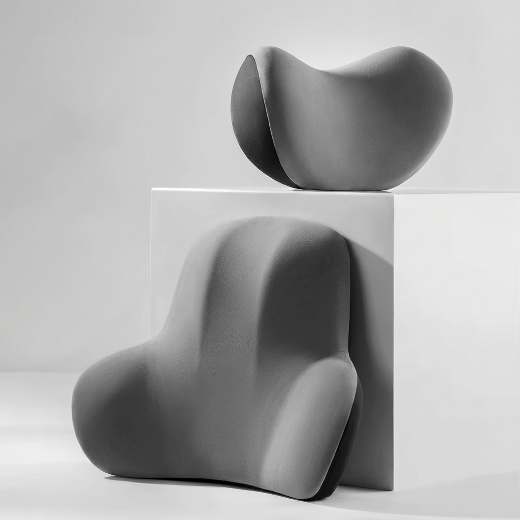 Support lombaire ergonomique en mousse à mémoire — Bureau, voiture, soutien dos
