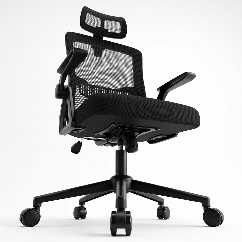 Chaise bureau ergonomique maille respirante support lombaire – Valoria