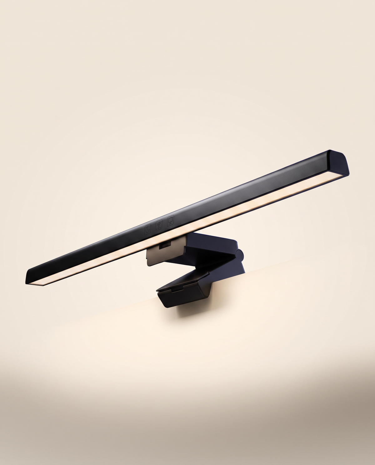 Barre LED anti-reflet noire pour écran PC VALORIA