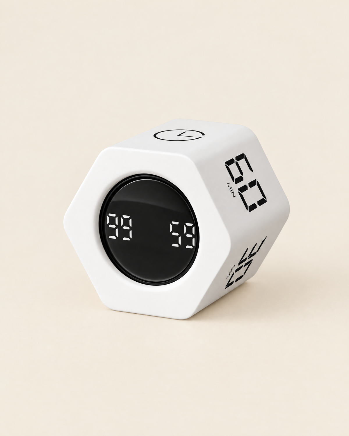 Cube Focus coloris hexagone blanc