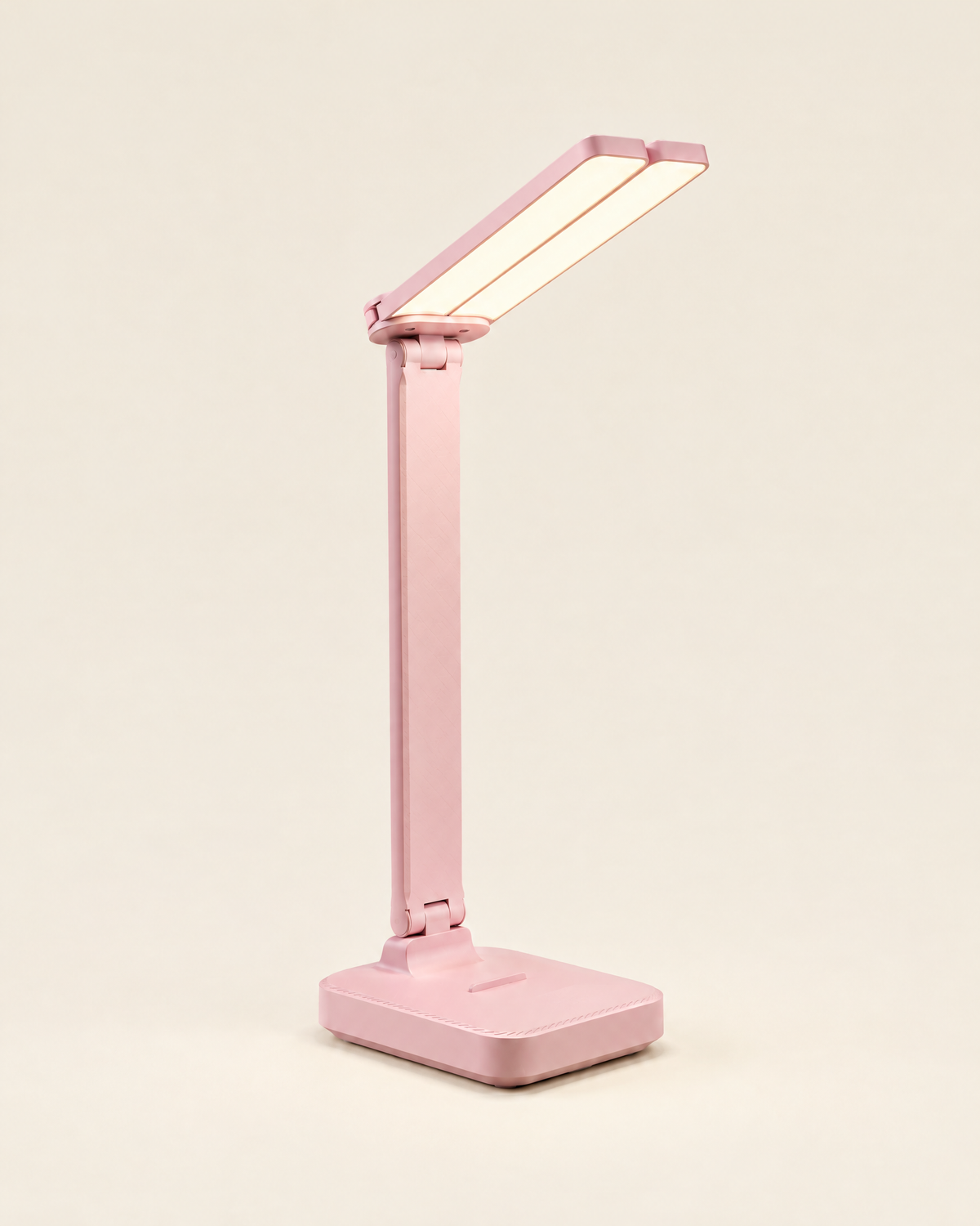 Lampe de bureau pliable coloris rose