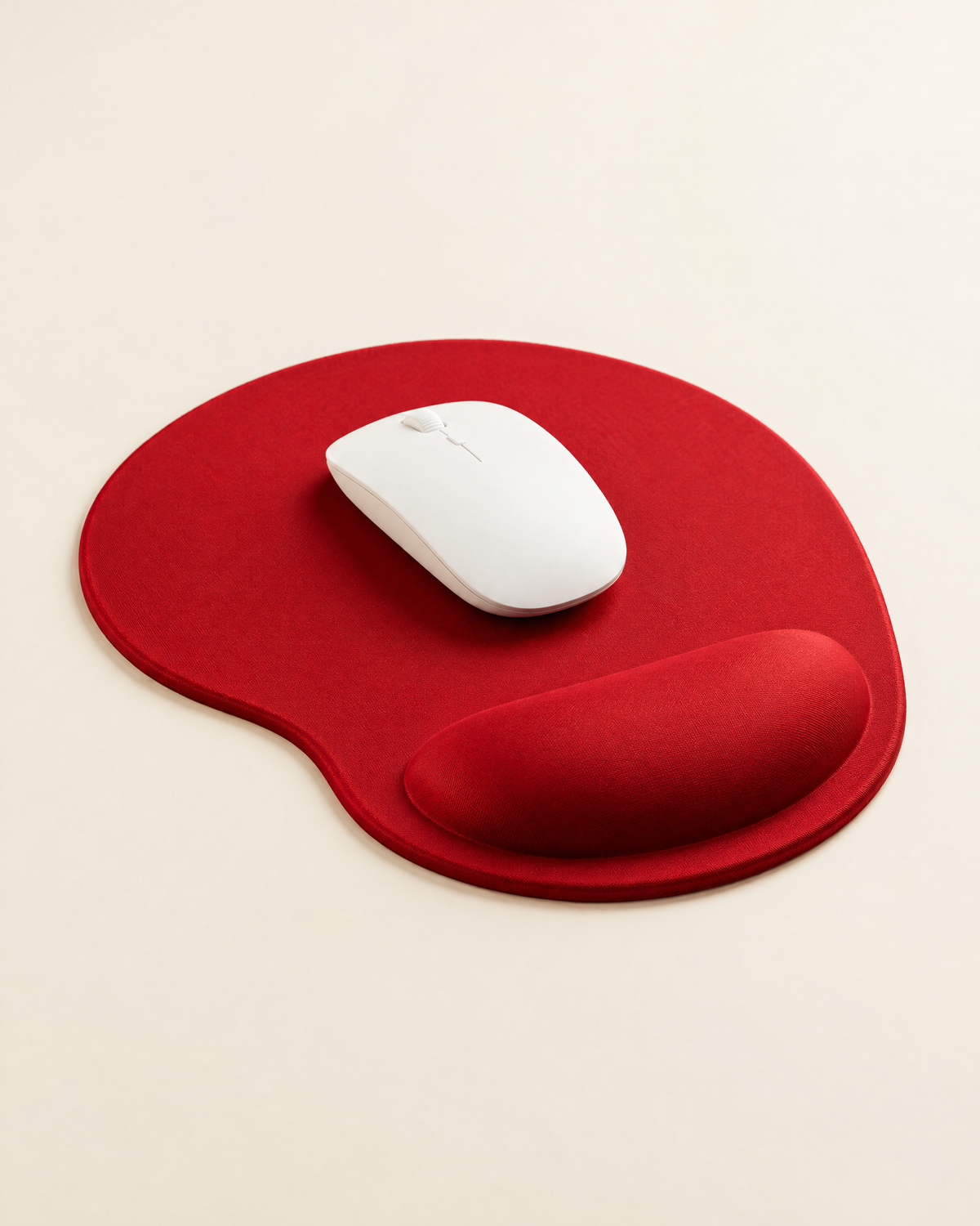 Tapis de souris ergonomique coloris rouge