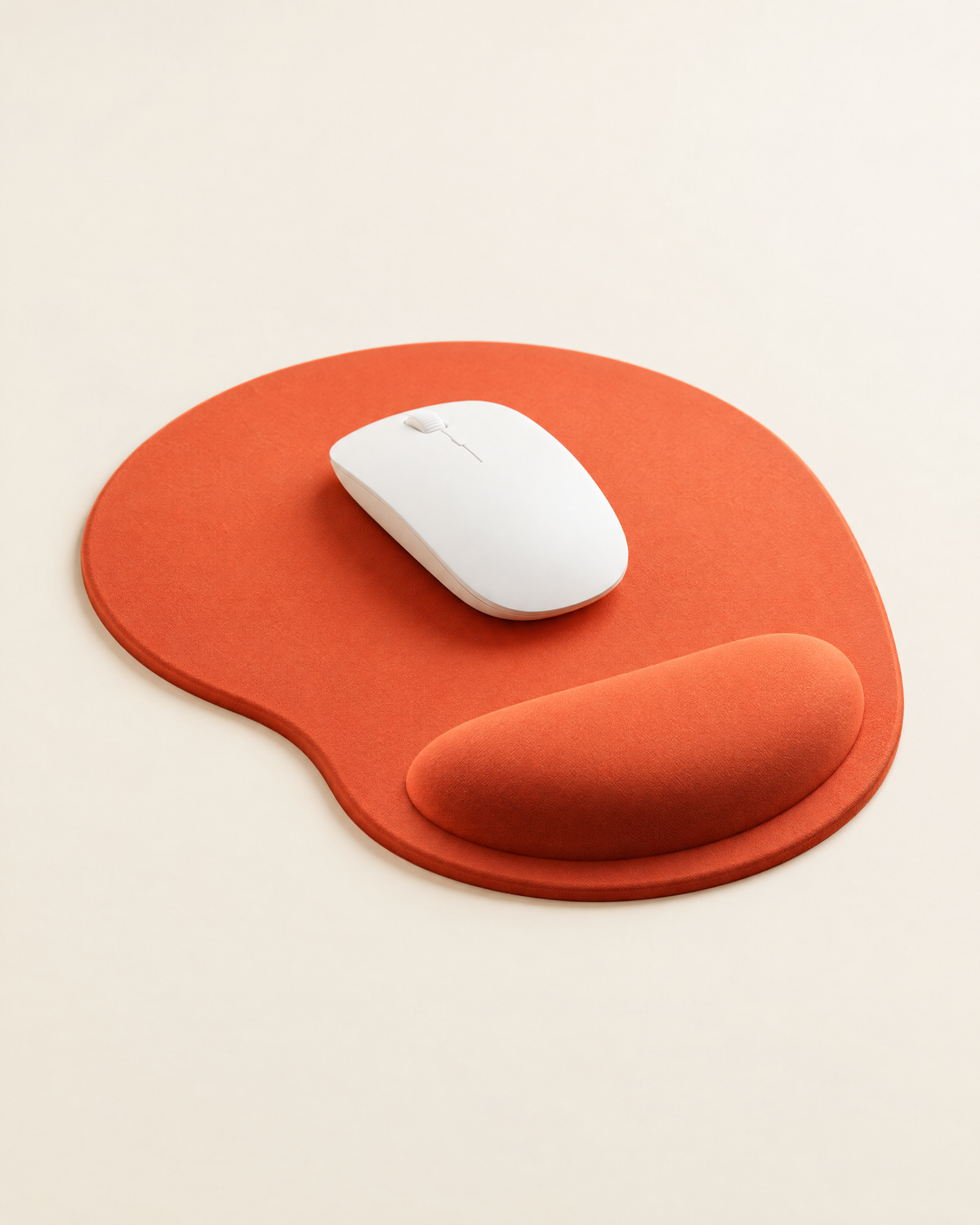 Tapis de souris ergonomique coloris orange