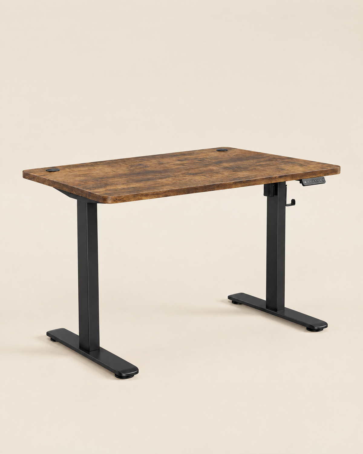 Bureau assis-debout électrique coloris bois